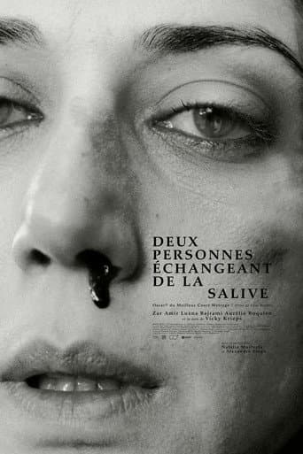 Affiche de film — Deux personnes échangeant de la salive