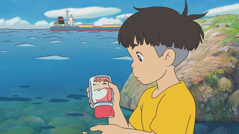 Image de Ponyo sur la falaise